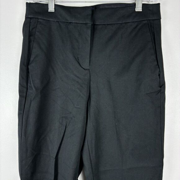 J Crew Kelsey Flare Ankle Pants Size 4  Tall Black NWT Cotton Stretch Work Pant - Picture 3 of 8